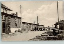 18556 O2362 Wiek Foto AK Sächsisches Kinderheim Küche und Speisesaal von außen