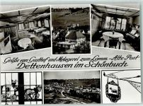 72135 W7405 Dettenhausen , Württ - Gasthof Metzgerei Zum Lamm-Alte Post