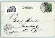 98716 O6303 Elgersburg 1899 Lithographie Kühe