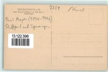 88662 W7770 Überlingen , Bodensee Künstlerkarte Holzschnitt Paul Mayer