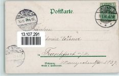 64658 W6145 Lindenfels , Odenw 1901 Lithographie Gesamtansicht Hotel Odenwald 2-Bildaufnahme