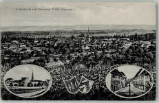 68700 Cernay Sennheim - Vogesen Kirche Wappen Straße