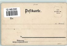 W2000 Hamburg Gruss aus Lithographie Franck Kaffee-Zusatz Serie Trachten Nr. 27 Kaffeewerbung 1899 Gebrauchsspuren