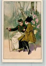 Art Deco - - Soldatenliebe , gute Erhaltung Mauzan, A.