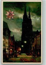 W8500 Nürnberg Lebkuchen Haeberlein Werbung , sign K. Mutter AK Lebkuchen Lithographie / Künstlerkarte