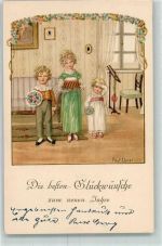 Verlag Rökl Serei 1350 Neujahr Ebner, Pauli 1924
