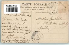 Nantes 1905 Bahnhof Frankreich Gebrauchsspuren