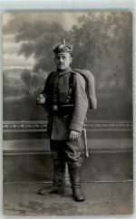 08412 O9620 Werdau , Sachs Privatfoto AK Soldat Regim. Sachs. Ort handschriftlich