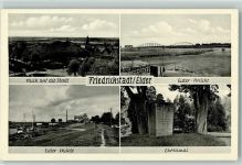 25840 W2254 Friedrichstadt , Eider - Eier-Brücke Eider-Mühle Ehremal