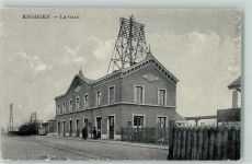 Enghien-les-Bains La Gare AK Bahnhof Frankreich Gebrauchsspuren