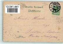 34117 W3500 Kassel , Hess 1898 Lithographie Gruss aus - Panorama, Neue Kirche, Philipp Frey