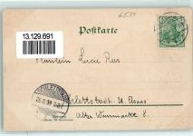55430 W6532 Oberwesel , Rhein 1903 Lithographie
