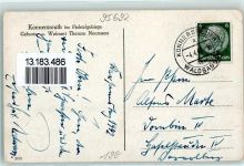 95692 W8591 Konnersreuth , Oberpf Gebrauchsspuren Zeichnung Künstlerkarte
