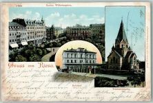 01587 O8400 Riesa 1903 - Kaiser Wilhelmplatz Bahnhof Trinitatiskirche