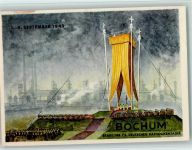W4630 Bochum 73. Katholikentag 1949 - Offiz. Festpostkarte - sign Hubert Vieth - Sonderstempel Erstausgabe der Dauerserie "Deutsche Bauwerke aus 12. Jahrhudnerten Bonn Christlicher Anlass