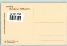 91550 W8804 Dinkelsbühl Künstlersteindruck Stadtmühle und Nördlinger Tor sign