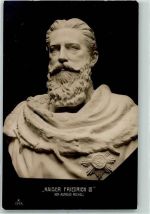 Kaiser Friedrich III Büste von Aurelio Micheli AK Skulptur Foto AK