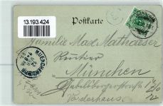 Reichskassenschein Zwanzig Mark durchbrochene Papierwand Geldschein auf AK 1900