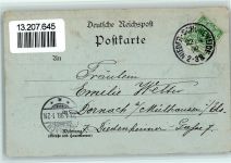 03222 O7543 Lehde b Lübbenau 1898 Mondschein Richters Gasthaus Stocherkähne