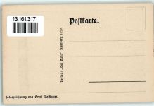 91639 W8802 Wolframs-Eschenbach Künstlerkarte Abend vorm Tor sign Gretl Wolfinger