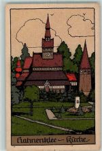 W3380 Hahnenklee Kirche sign Künstlersteindruck