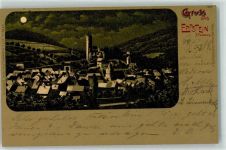 65817 W6239 Eppstein , Taunus 1899 Lithographie / Mondschein Burg Eppstein