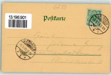 65817 W6239 Eppstein , Taunus 1899 Lithographie / Mondschein Burg Eppstein
