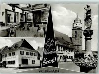 96260 W8628 Weismain - Cafe Weinstube Besold Brunnen
