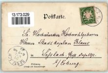 96047 W8600 Bamberg 1899 Gebrauchsspuren Dom Lithographie