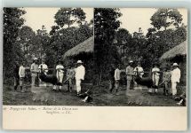 Retour de la Chasse aux Sangliers Wildschwein Jagd Motiv Indien Stereo AK
