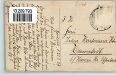 65474 W6094 Bischofsheim b Rüsselsheim 1924 - Dammstraße AK