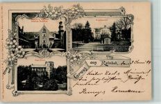 21465 W2057 Reinbek 1899 - Gruss aus Sophienbad , Schloss, Nancythal AK
