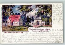 O8800 Zittau Offizielle Karte Nr. 6 Gewerbeausstellung 1902