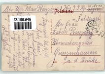 95444 W8580 Bayreuth 1918 - Ludwigsbrücke Luitpoldplatz Denkmal