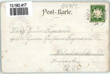 90402 W8500 Nürnberg 1904 Gebrauchsspuren Schmausenbuck Aussichtsturm