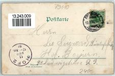 79098 W7800 Freiburg im Breisgau 1899 Gebrauchsspuren Münster Berthold Schwarz-Denkmal Schwarzwaldtracht