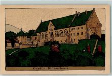 W3380 Goslar Kaiserhaus sign Künstlersteindruck