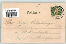 86150 W8900 Göggingen , Bay 1900 Lithographie Palmenhaus Verlag Ottmar Zieher