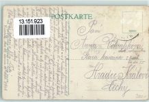 Lipova-lazne Bad Lindewiese Künstlerkarte Abfahrt Eisenbahn