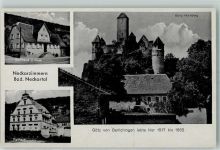 74865 W6951 Neckarzimmern - Gasthaus Zur Rose Burg Hornberg Götz von Berlichingen Rathaus