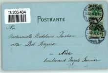 76131 W7500 Karlsruhe , Baden 1896 Lithographie Gruss aus - AK