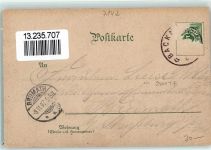 71672 W7142 Marbach am Neckar 1897 Gebrauchsspuren Schiller-Denkmal Oberer Torturm Schillers Geburtshaus Lithographie