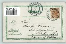 Stockholm 1898 Lithographie / Künstlerkarte Gruss aus - sign Anna Palm - Museum
