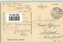 Dorfidyll Teich Enten Lüneburger Heide sign Künstlersteindruck 1915