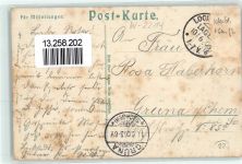 25551 W2214 Lockstedter Lager 1906 Lithographie Eichenblatt Eichel Wache Sörensen's Hotel Gravelotte Straße