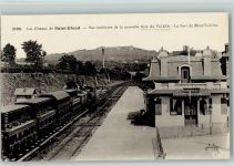 Saint-Cloud Vue interieure de la nouvelle Gare du Val-d-Or Le Fort du Mont-Valerien Bahnhof Frankreich