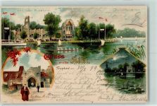 10115 O1193 Treptow 1899 Lithographie Abtei Mönch