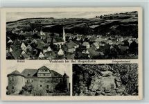 97980 W6990 Wachbach 1930 - Schloß, Kriegerdenkmal AK