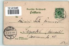 10115 W1000 Kreuzberg 1896 Gebrauchsspuren Kunstgewerbemuseum Museum für Völkerkunde Anhalter-Bahnhof Lithographie