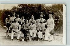 Gruppenfoto Fechten 1911 Privatfoto AK